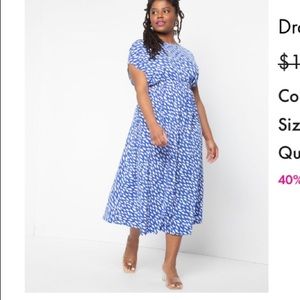 Never been worn, blue ELOQUII dress